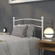 White,Twin |#| Decorative White Metal Twin Size Headboard - Bedroom Furniture - Modern
