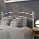 White,Queen |#| Decorative White Metal Queen Size Headboard - Bedroom Furniture - Modern