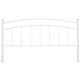 White,King |#| Decorative White Metal King Size Headboard - Bedroom Furniture - Modern