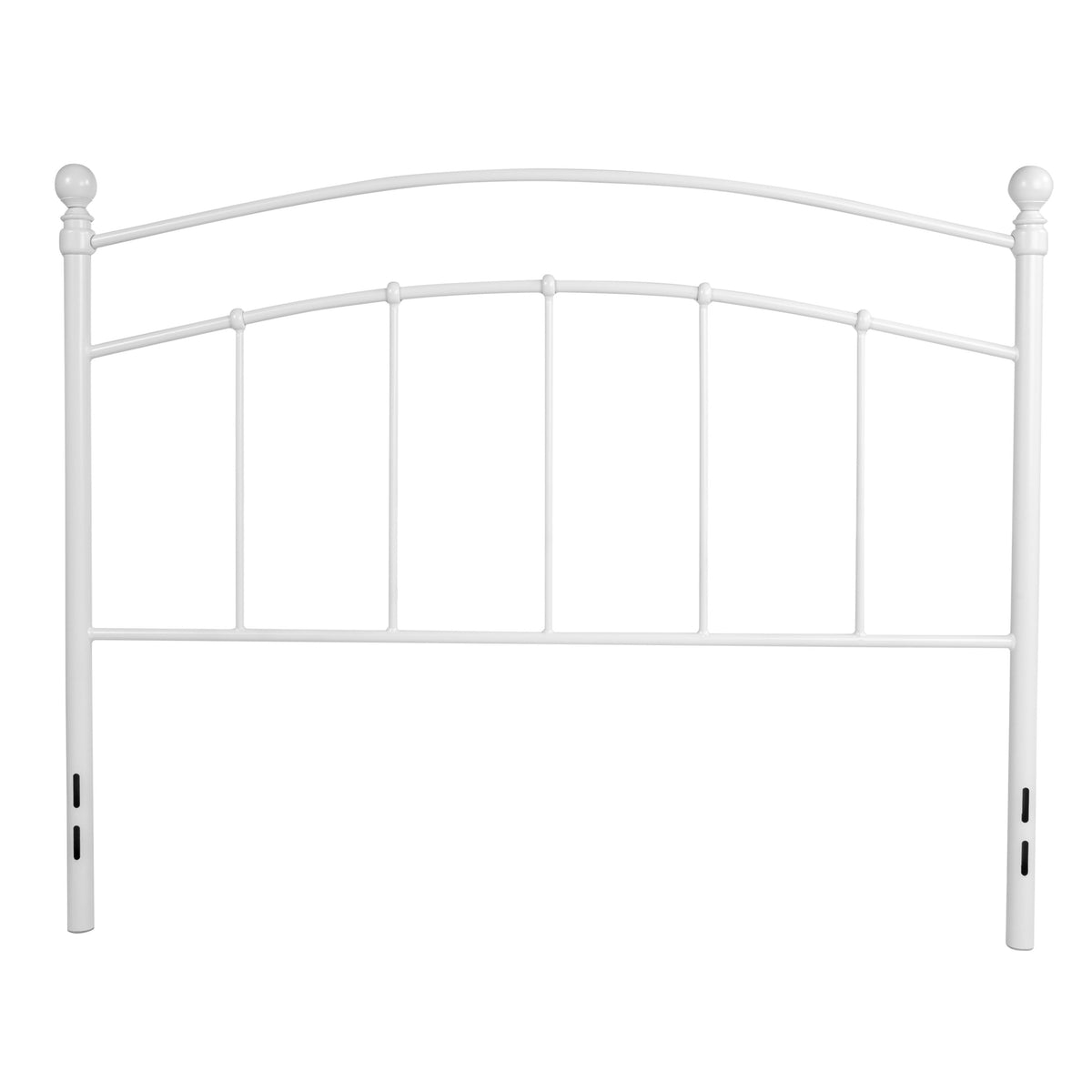 White,Full |#| Decorative White Metal Full Size Headboard - Bedroom Furniture - Modern