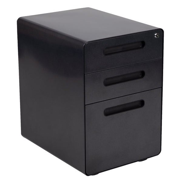 Office Set-Computer Desk, Ergonomic Mesh/LeatherSoft Office Chair, File Cabinet