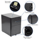 3PC Office Set-Computer Desk, Ergonomic Mesh Office Chair, Mobile Filing Cabinet