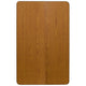 Oak Top/Black Frame |#| 24"W x 48"L Oak Thermal Laminate Activity Table - Height Adjustable Short Legs