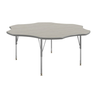 Commercial Adjustable Height Flower Activity Table with Short Legs - View 1