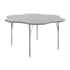 Gray Top/Silver Frame |#| Commercial Adjustable Height Flower Activity Table-Standard Legs in Gray