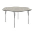 Light Gray Top/Silver Frame |#| Commercial Adjustable Height Flower Activity Table-Standard Legs in Light Gray