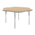Light Natural Top/Silver Frame |#| Commercial Adjustable Height Flower Activity Table-Standard Legs in LT NAT