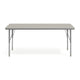 Light Gray Top/Silver Frame |#| Commercial Adjustable Height Rectangular Activity Table with Short Legs-Light GY