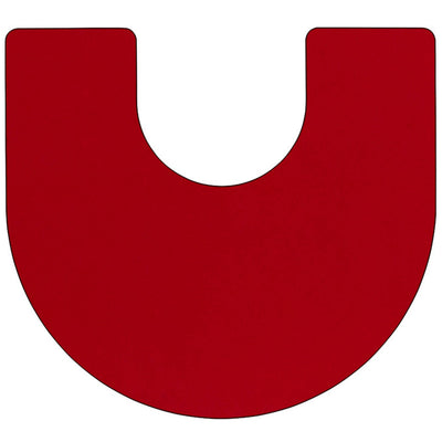 Commercial Adjustable Height Horseshoe Activity Table with Short Legs - View 2