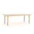 Natural |#| 23.625"W x 47.25"L Natural Plastic Adjustable Activity Table-School Table for 6