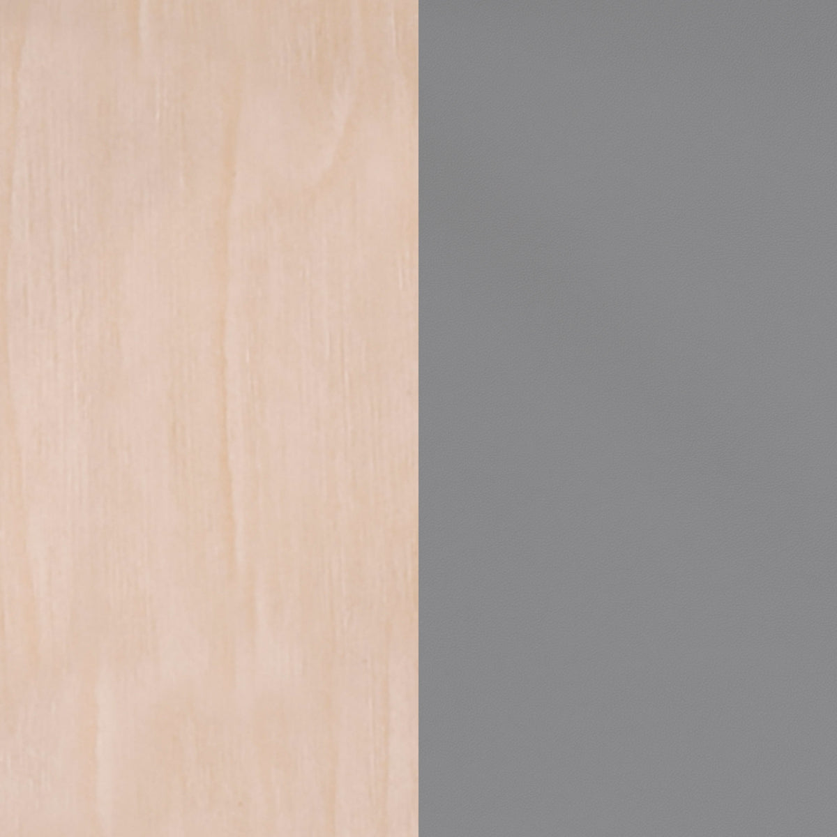 Natural Birch Wood Back/Gray Vinyl Seat |#| Commercial Metal Dining Chair - Vinyl Seat and Wood Boomerang Back-Gray/Natural
