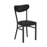 Wright Commercial Grade Dining Chair with 500 LB. Capacity Steel Frame, Solid Wood Seat, and Boomerang Back