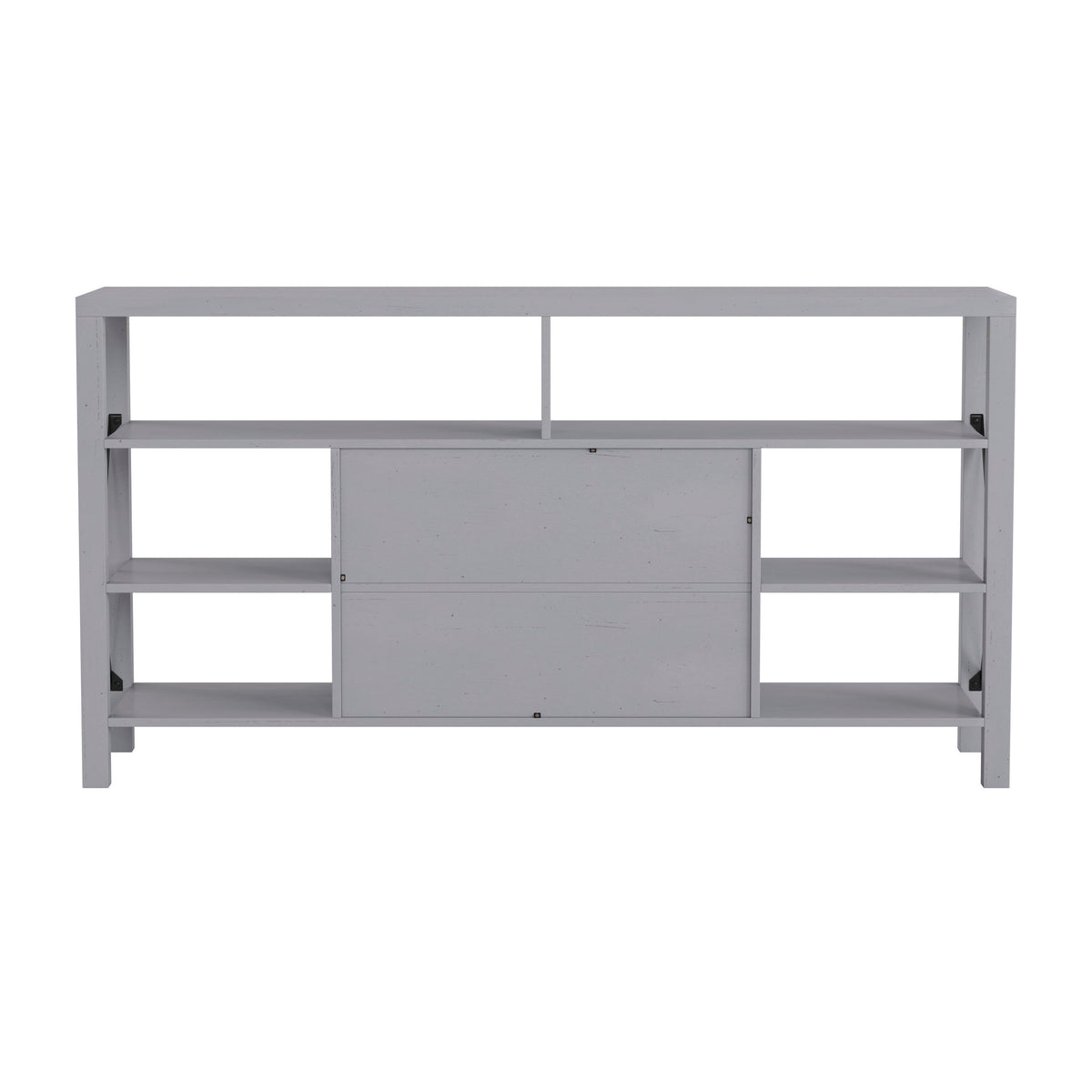 Coastal Gray |#| TV Stand for up to 60inch TV's with Adjustable Shelf and Storage - Coastal Gray