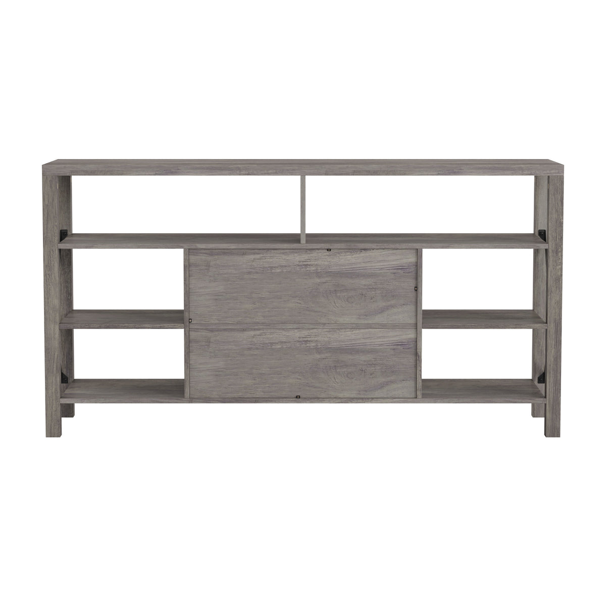 Gray Wash |#| TV Stand for up to 60inch TV's with Adjustable Shelf and Storage - Coastal Gray