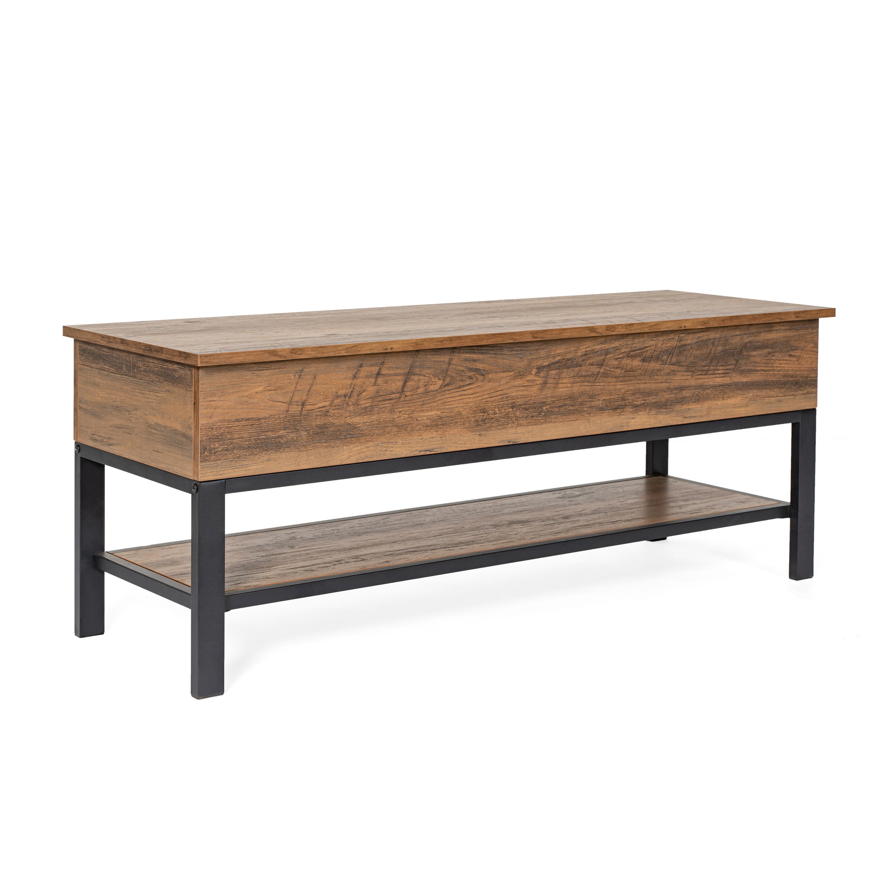 Entryway bench with matching shelf top
