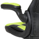 Neon Green |#| High Back Neon Green/Black Racing Style Ergonomic Gaming Chair with Flip-Up Arms