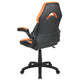 Orange |#| High Back Orange/Black Racing Style Ergonomic Gaming Chair with Flip-Up Arms