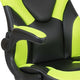 Neon Green |#| High Back Neon Green/Black Racing Style Ergonomic Gaming Chair with Flip-Up Arms