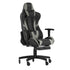X30 Gaming Chair Racing Computer Chair with Reclining Back, Slide-Out Footrest, and Transparent Roller Wheels