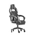 X40 Gaming Chair Racing Computer Chair with Fully Reclining Back/Arms and Transparent Roller Wheels, Slide-Out Footrest