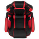 Black with Red Trim |#| Red Ergonomic Gaming Chair - Reclining Back/Arms, Footrest, Massaging Lumbar