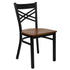 X" Back Metal Restaurant Chair