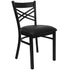 X" Back Metal Restaurant Chair