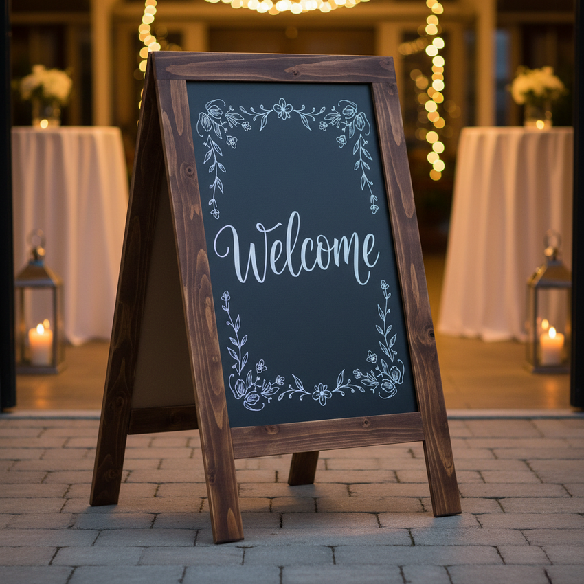 Bizchair-canterbury-a-frame-chalkboard-sign-welcome-event-entrance