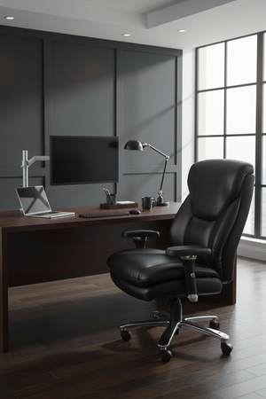 Executive Workstation - Organized Work Zone 2:3