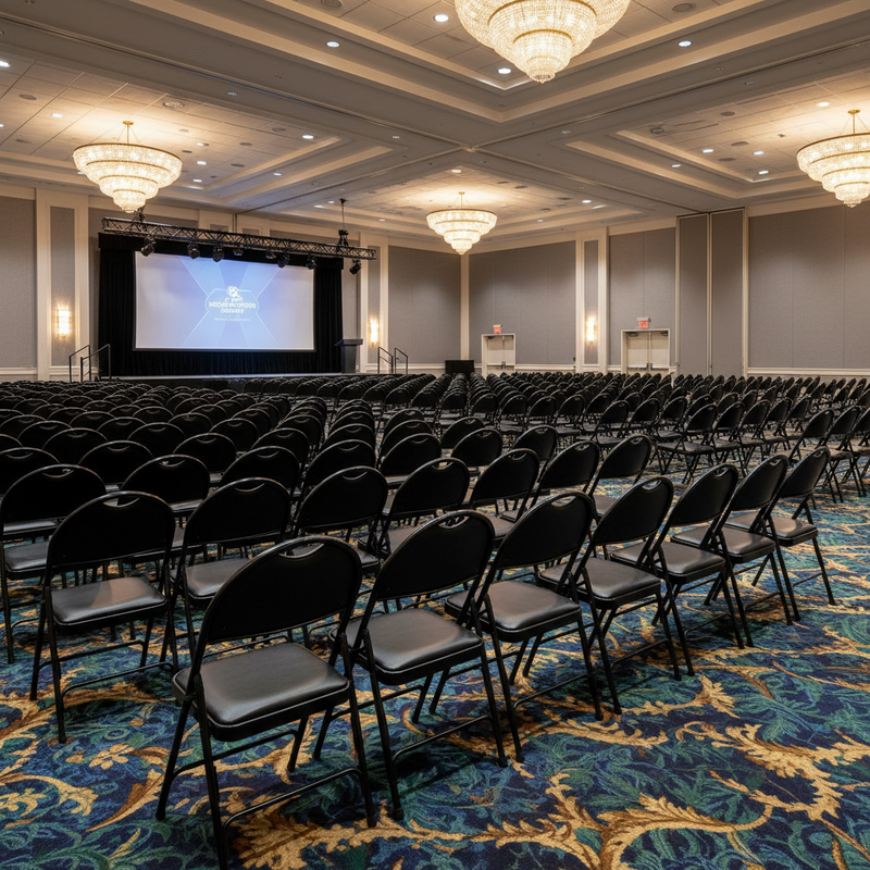 HERCULES Metal Folding Chair — Hotel Convention Hall 1:1