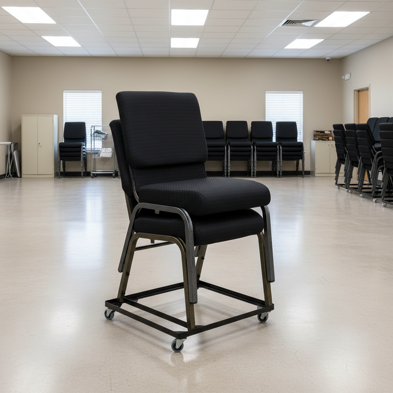 Bizchair-hercules-series-steel-stack-chair-and-church-chair-dolly-environmental-image