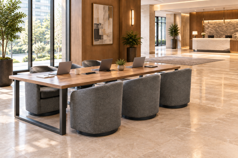 Bizchair-hotel-lobby-communal-workspace-with-the-separate-background-chair-and-small-table-removed