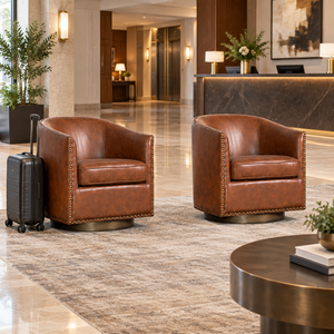 Bizchair-hotel-lobby-seating-with-two-cognac-guest-chairs-and-luggage-clearance