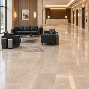 Bizchair-hotel-lobby-with-dedicated-luggage-space-beside-lounge-seating-and-a-separate-clear-walkway