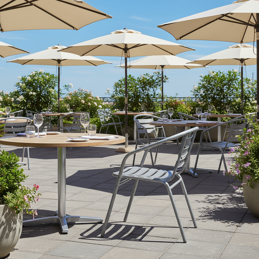 Bizchair-lila-metal-stack-chair-on-open-patio