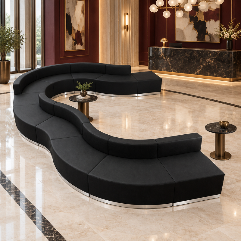 Bizchair-luxury-hotel-lobby-featuring-the-referenced-black-serpentine-modular-seating