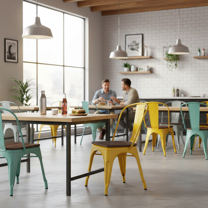 Bizchair-metal-stackable-chair-in-fast-casual-restaurant