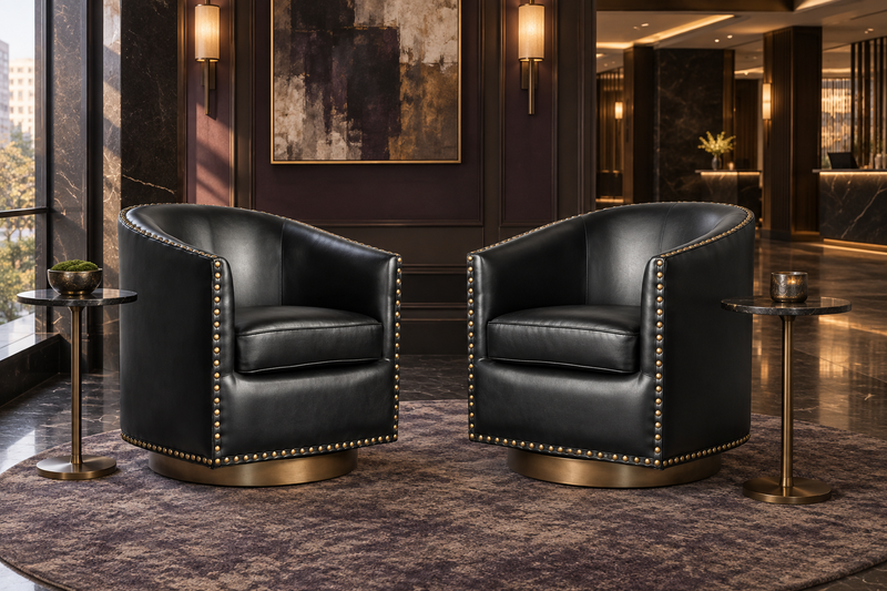 Bizchair-moody-upscale-hotel-lobby-with-black-nailhead-trim-accent-chairs-and-side-tables