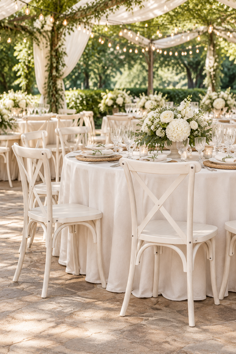 Bizchair-wedding-reception-featuring-your-ivory-cross-back-chair-in-a-2-3-portrait-composition