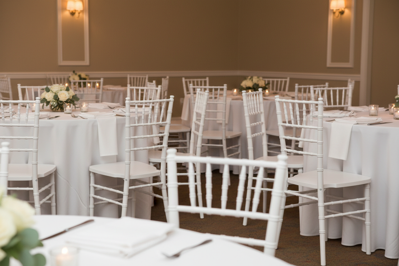White Wood Chiavari Chairs - Wedding Reception 3:2